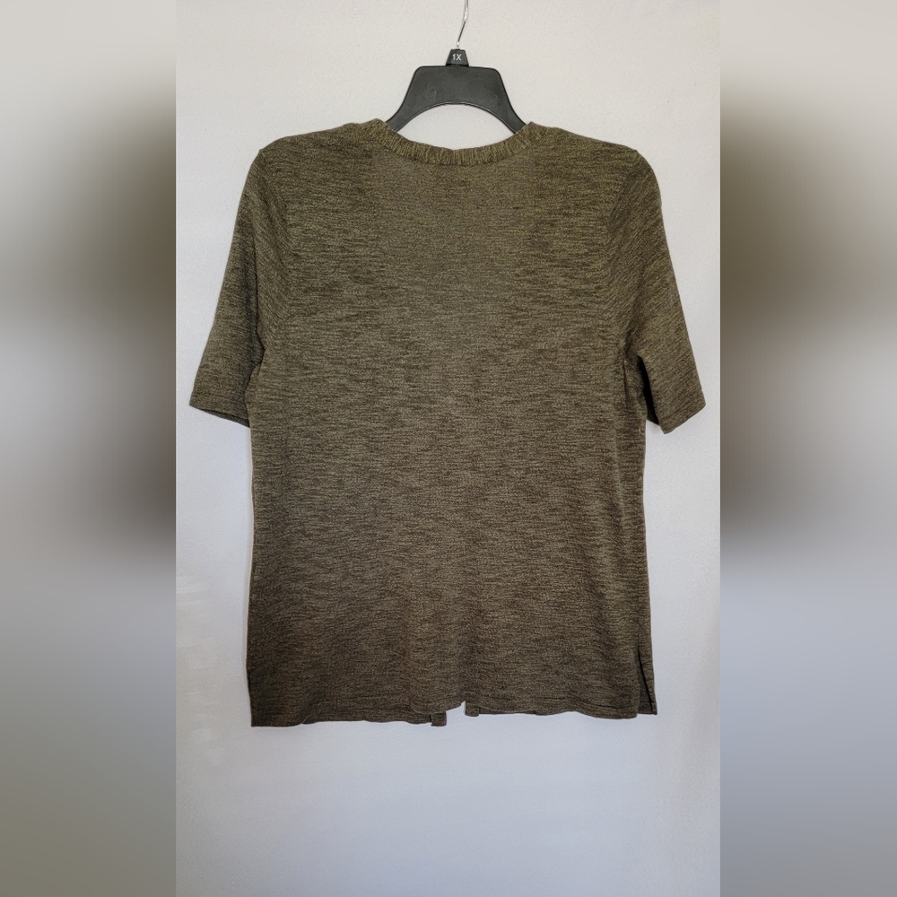 NWT Croft & Barrow Short Sleeve Cardigan Size L - Picture 3 of 5